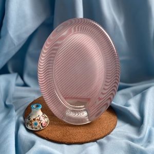 Rare Vintage Pink Oval Glass Mikasa Frame